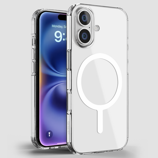 GRIPP MS CASE-iPh16 PLUS WHITE RING-CLR