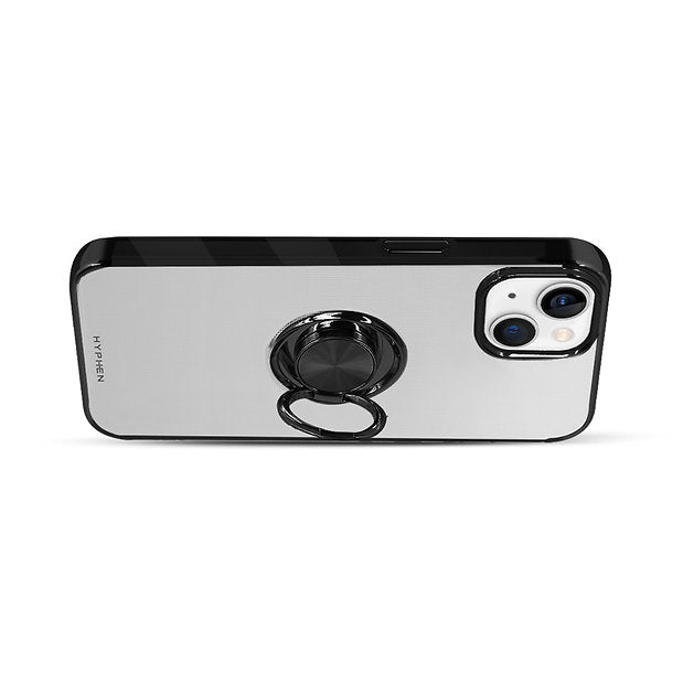 HYPHEN AXIO Clear Ring Case for iPhone 14 Plus - Black
