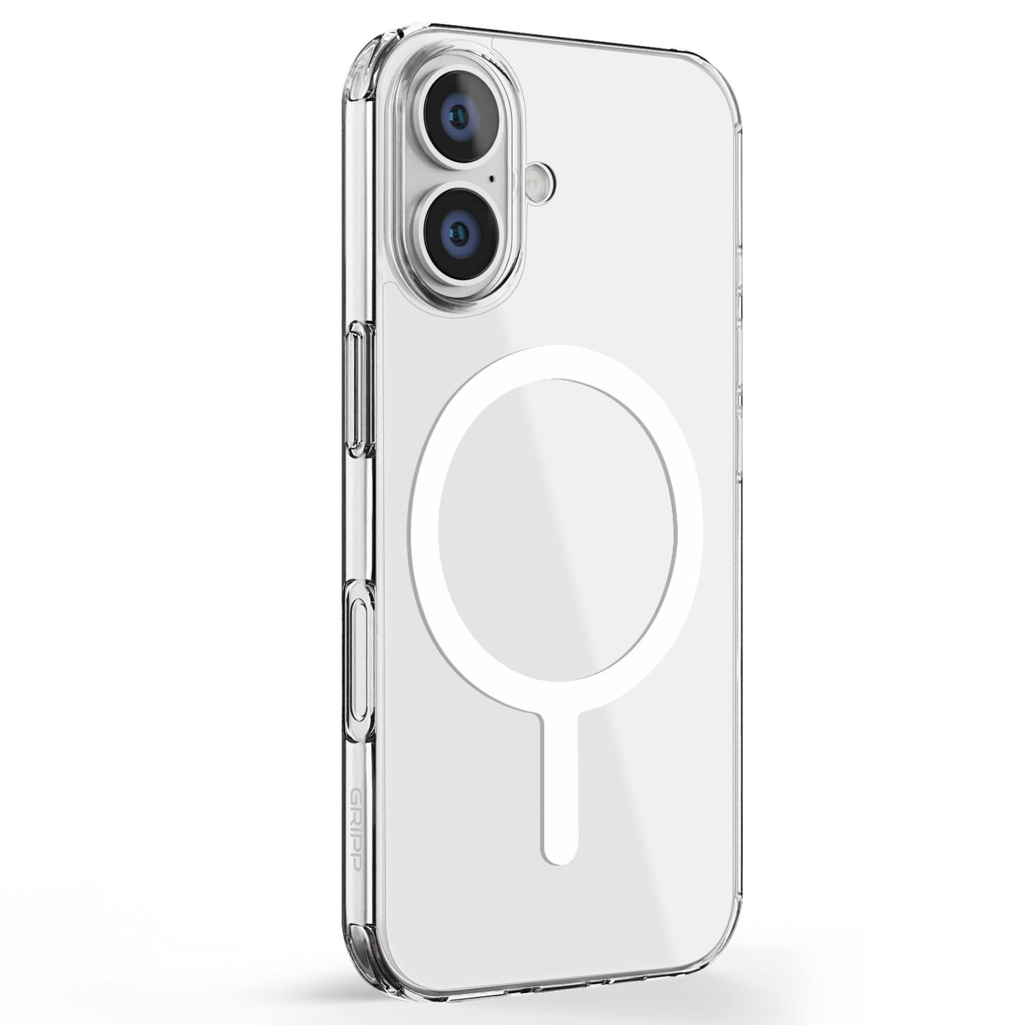 Gripp CLEAR MAGSAFE Case for Apple iPhone 17 (6.3") with White Ring - Clear