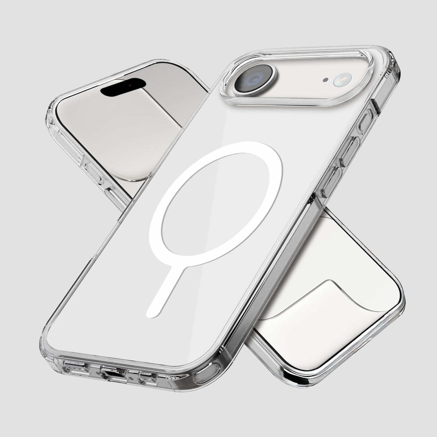 GRIPP CLR MS CASE IPH 17AIR-WHT RING-CLR