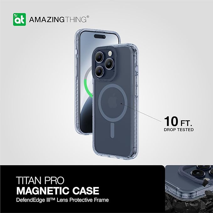 AmazingThings Titan Pro Magnetic Case for iPhone 15 Pro - Blue