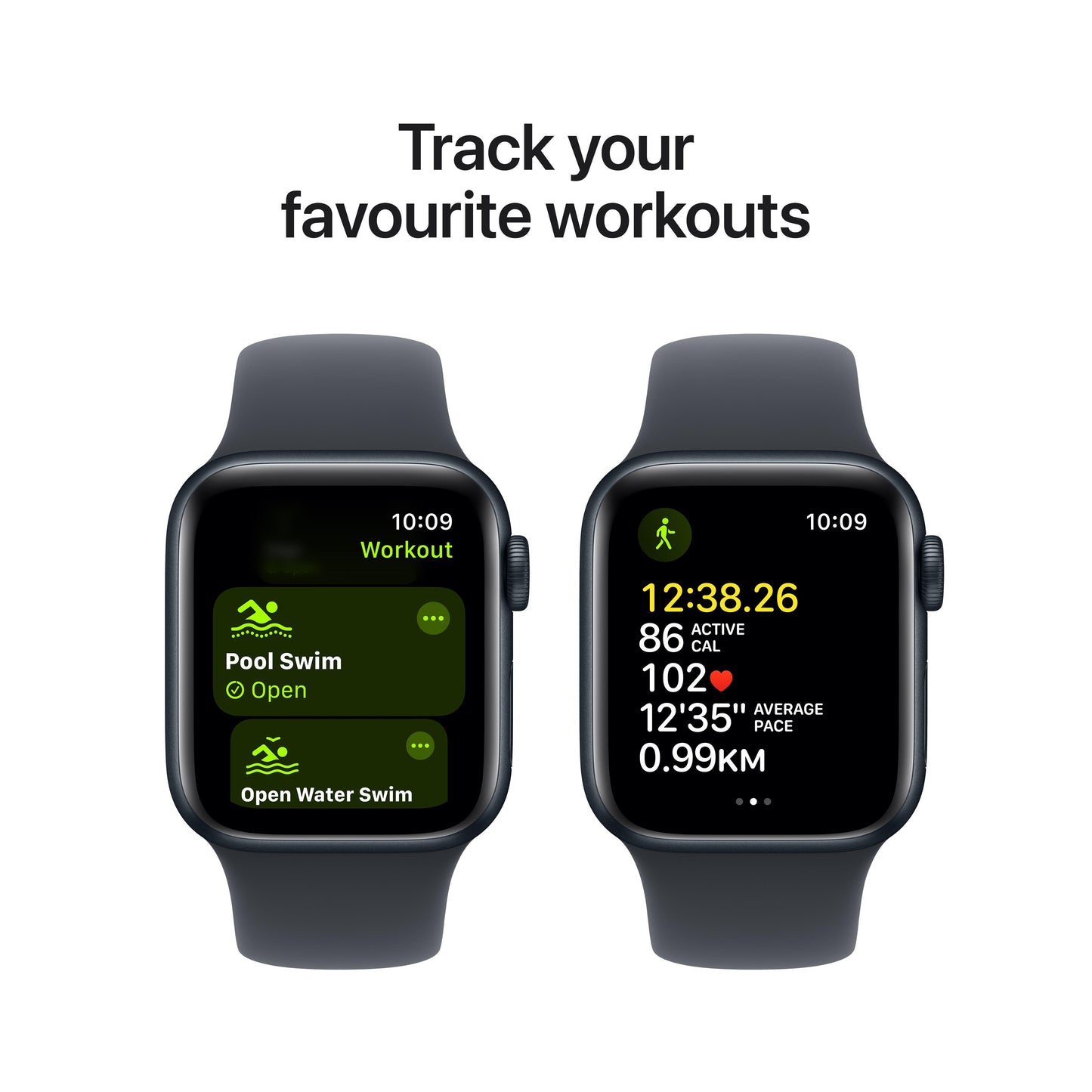 Apple Watch SE GPS + Cellular 40mm Midnight Aluminium Case with Midnight Sport Band - M/L