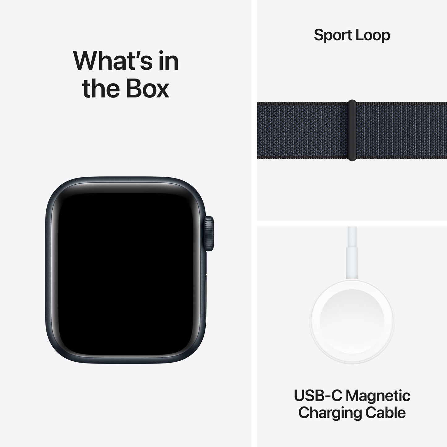 Apple Watch SE GPS + Cellular 40mm Midnight Aluminium Case with Ink Sport Loop