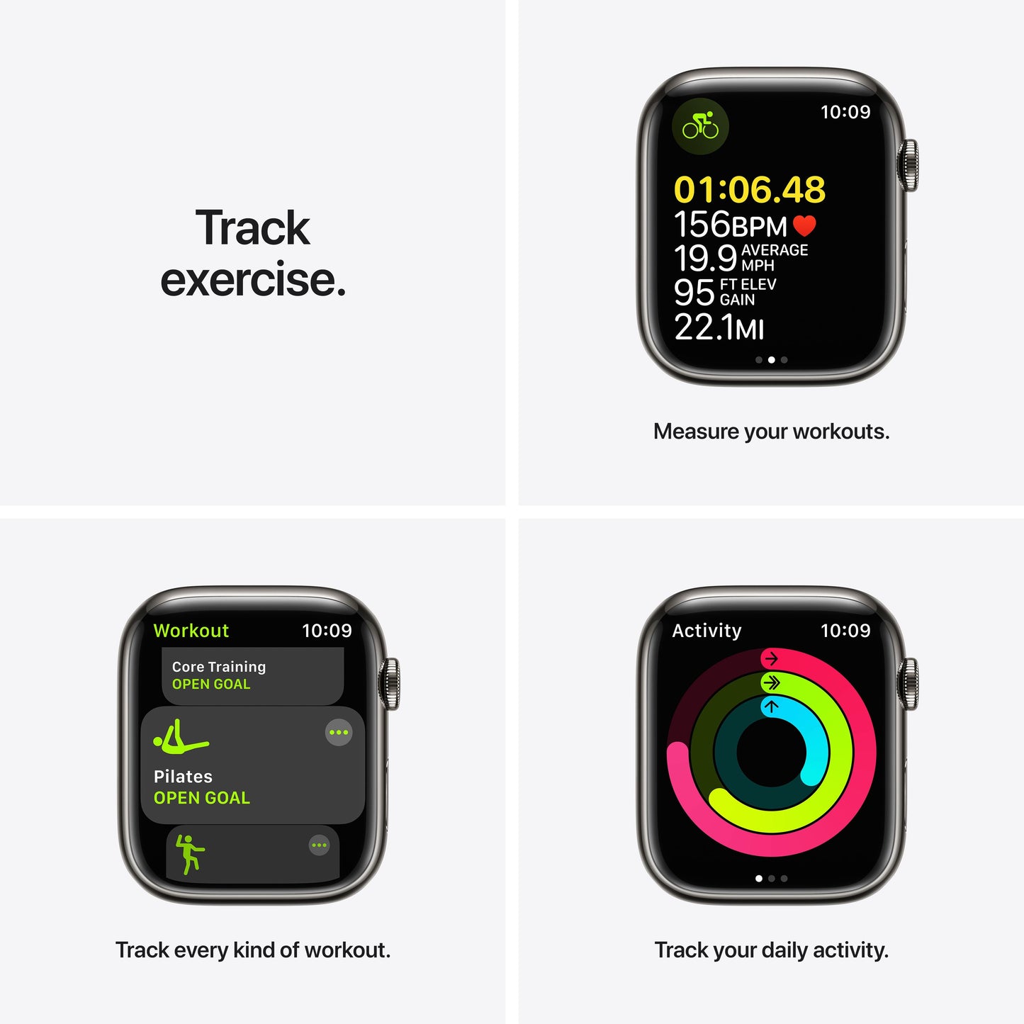 Apple Watch Series 7 GPS + Cellular, 45mm Graphite Stainless Steel Case with Graphite Milanese Loop