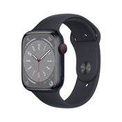 Apple Watch Series 8 GPS + Cellular 45mm Midnight Aluminium Case with Midnight Sport Band - Regular