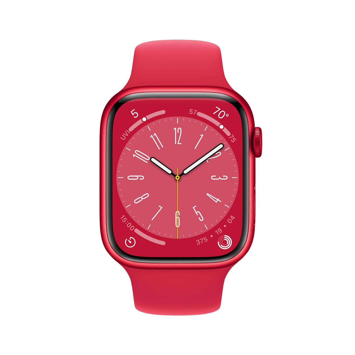 Apple Watch Series 8 GPS + Cellular 45mm (PRODUCT)RED Aluminium Case with (PRODUCT)RED Sport Band - Regular