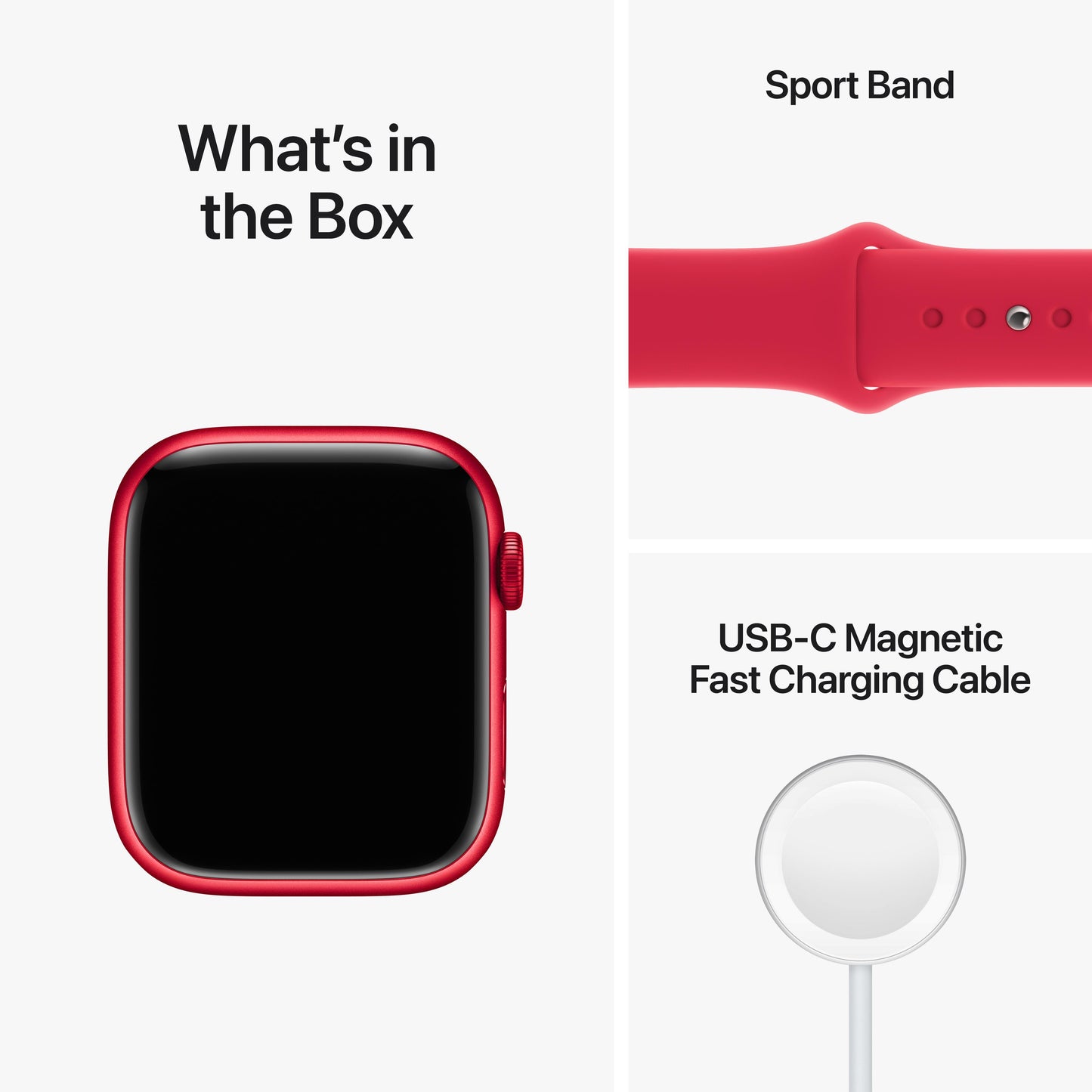 Apple Watch Series 8 GPS + Cellular 45mm (PRODUCT)RED Aluminium Case with (PRODUCT)RED Sport Band - Regular