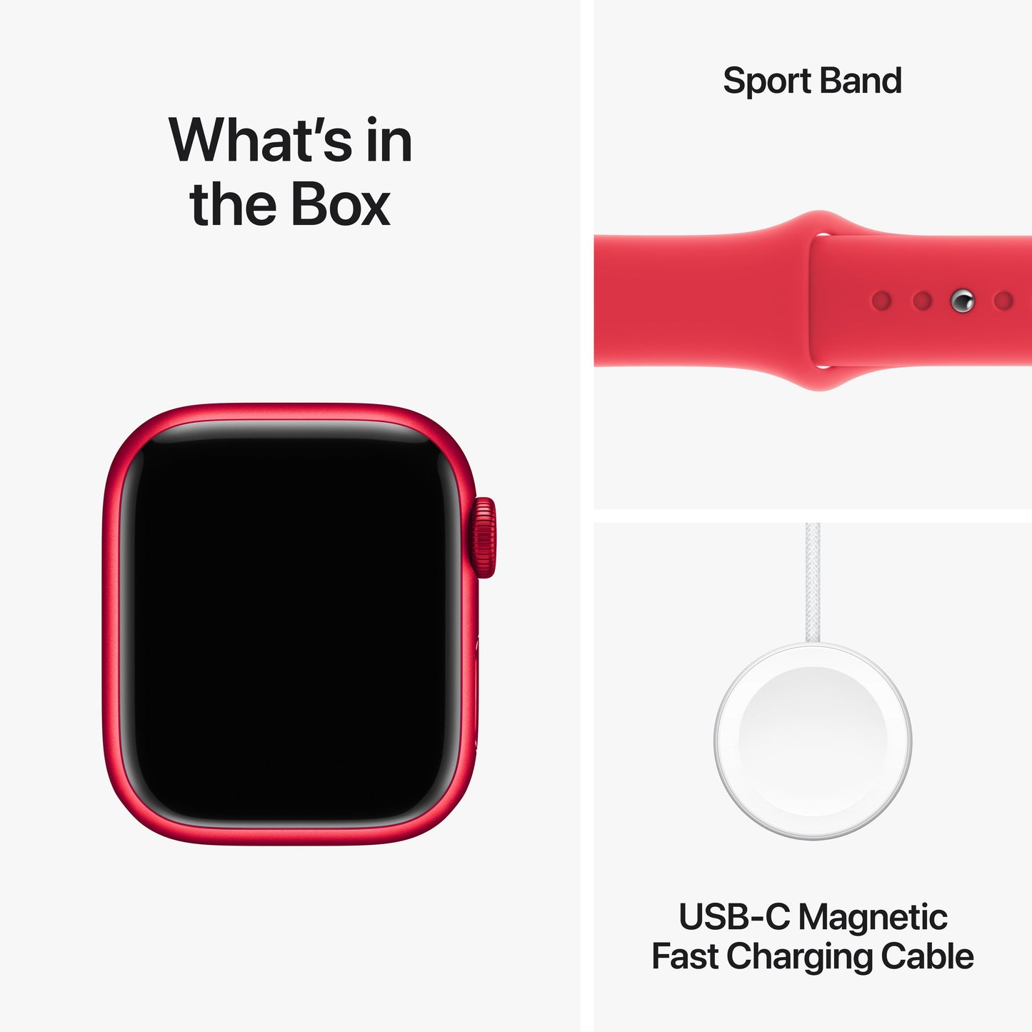 Apple Watch Series 9 GPS 41mm (PRODUCT)RED Aluminium Case with (PRODUCT)RED Sport Band - M/L