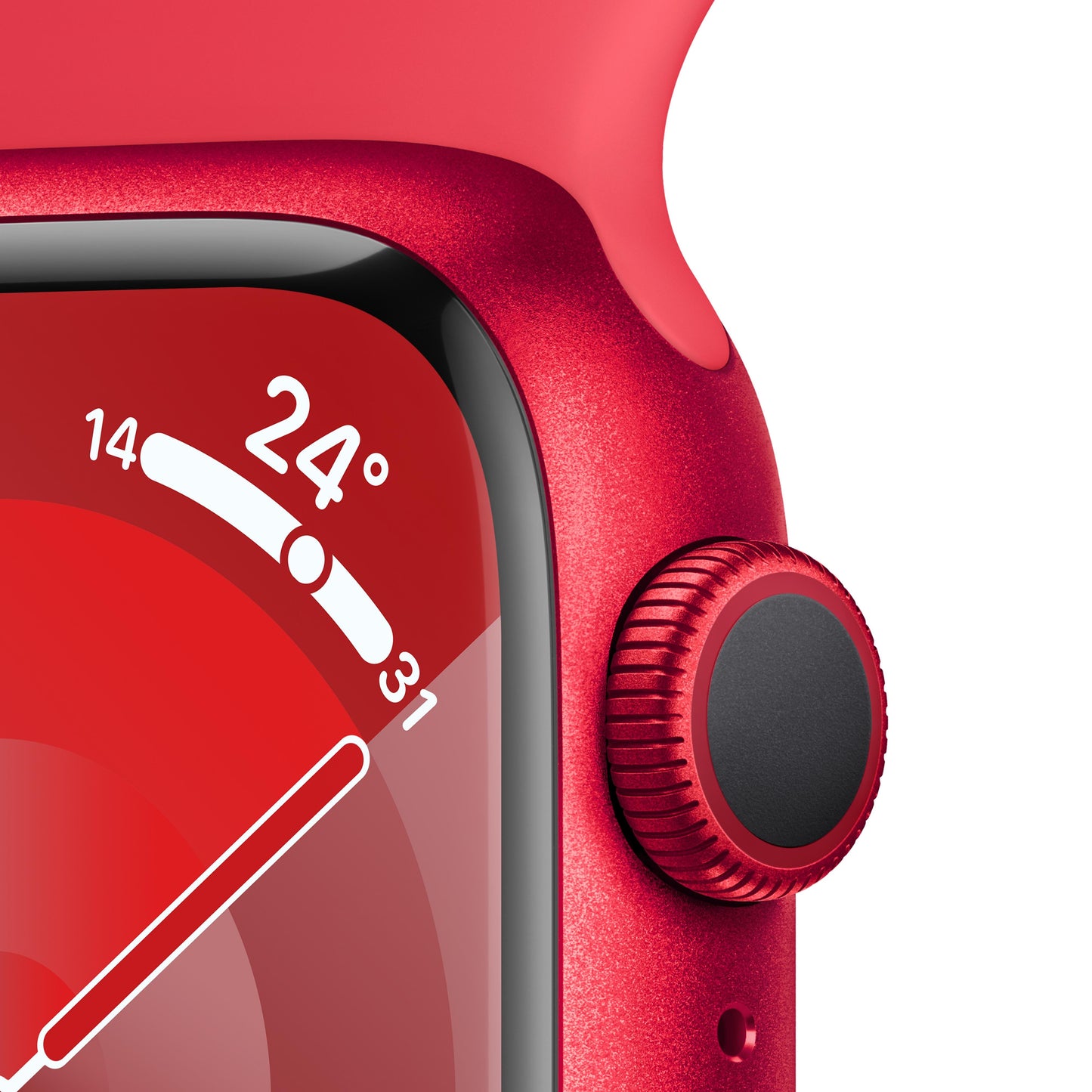 Apple Watch Series 9 GPS 41mm (PRODUCT)RED Aluminium Case with (PRODUCT)RED Sport Band - M/L