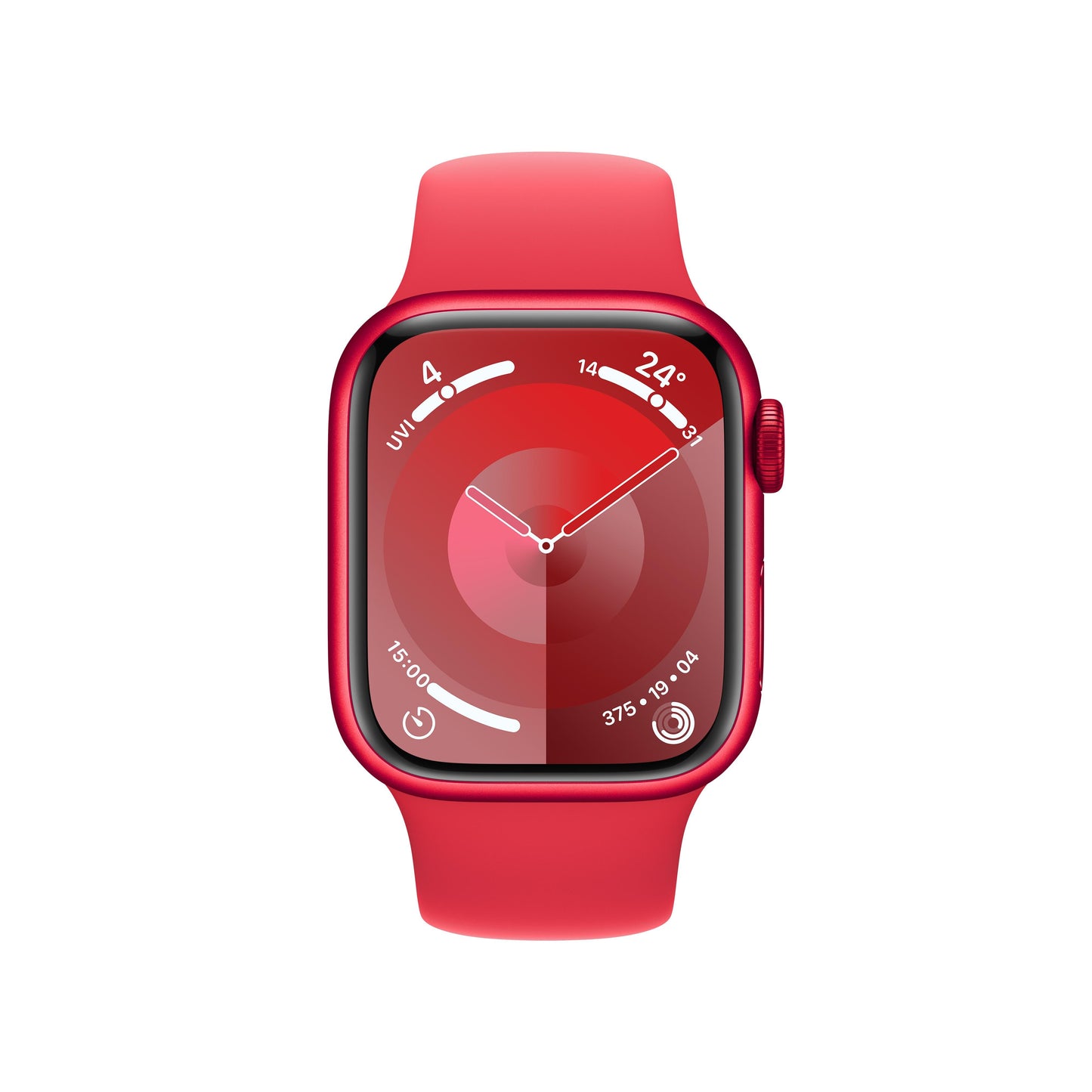 Apple Watch Series 9 GPS + Cellular 41mm (PRODUCT)RED Aluminium Case with (PRODUCT)RED Sport Band - S/M