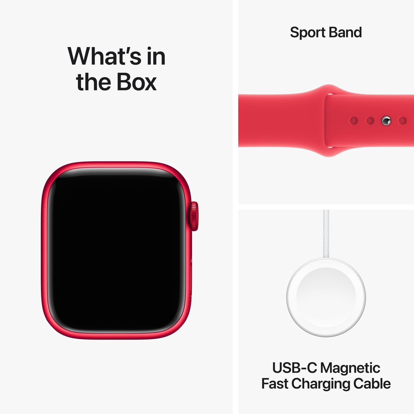 Apple Watch Series 9 GPS + Cellular 45mm (PRODUCT)RED Aluminium Case with (PRODUCT)RED Sport Band - S/M