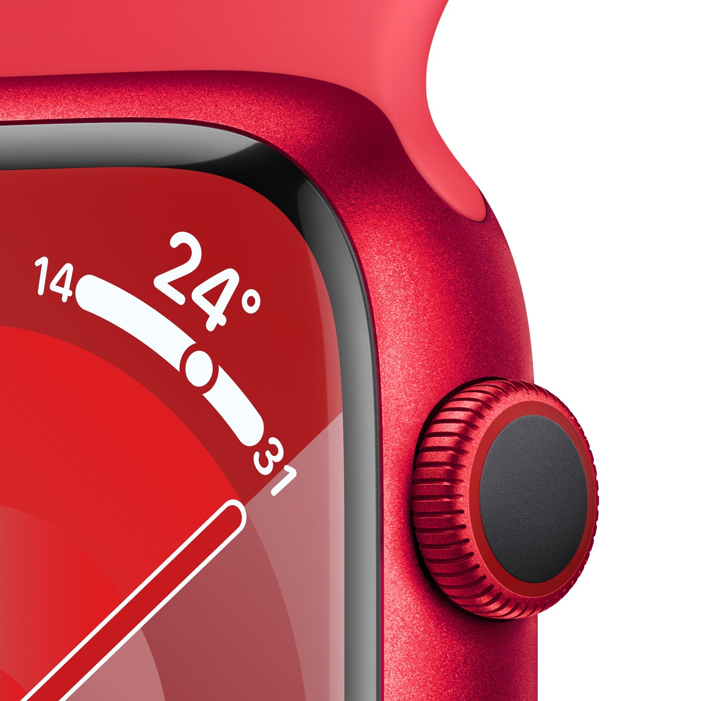 Apple Watch Series 9 GPS + Cellular 45mm (PRODUCT)RED Aluminium Case with (PRODUCT)RED Sport Band - M/L