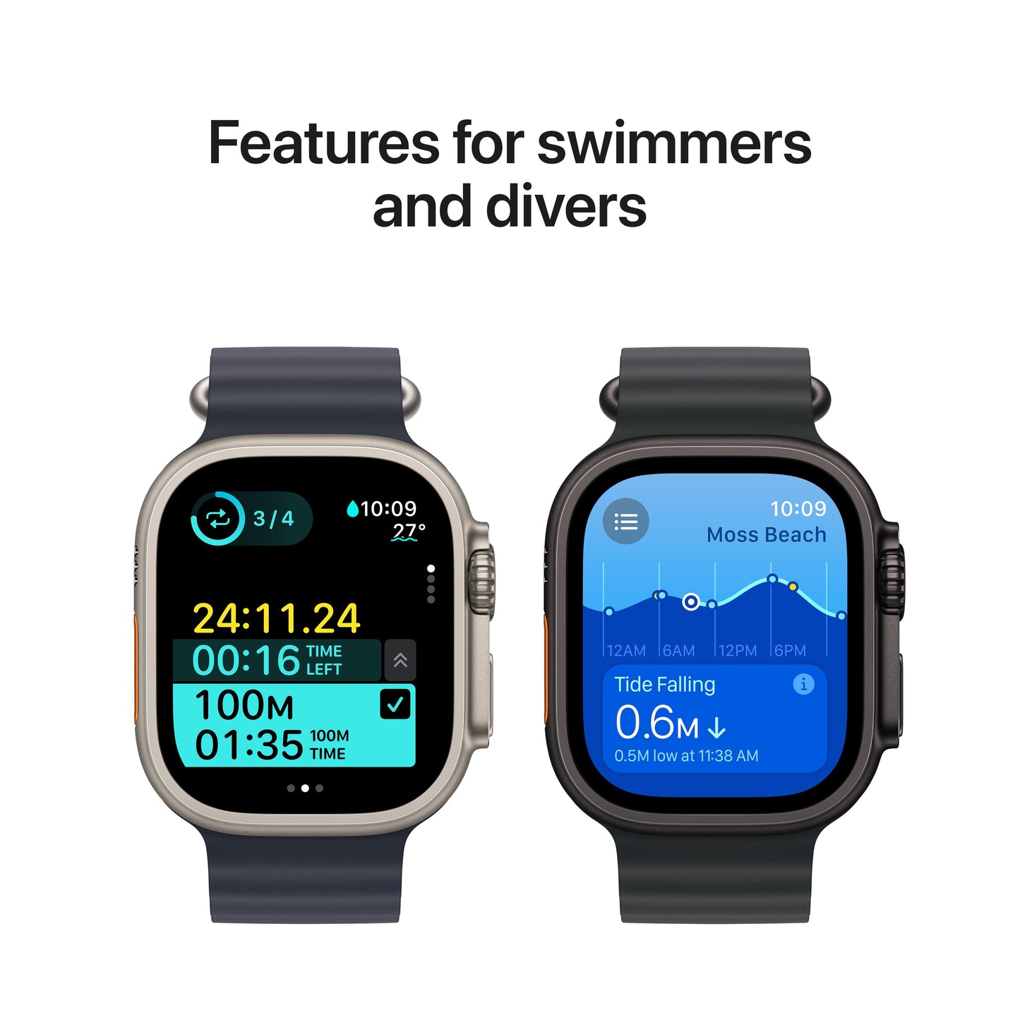 Apple Watch Ultra 2 GPS + Cellular 49mm Natural Titanium Case with Natural Titanium Milanese Loop - Large