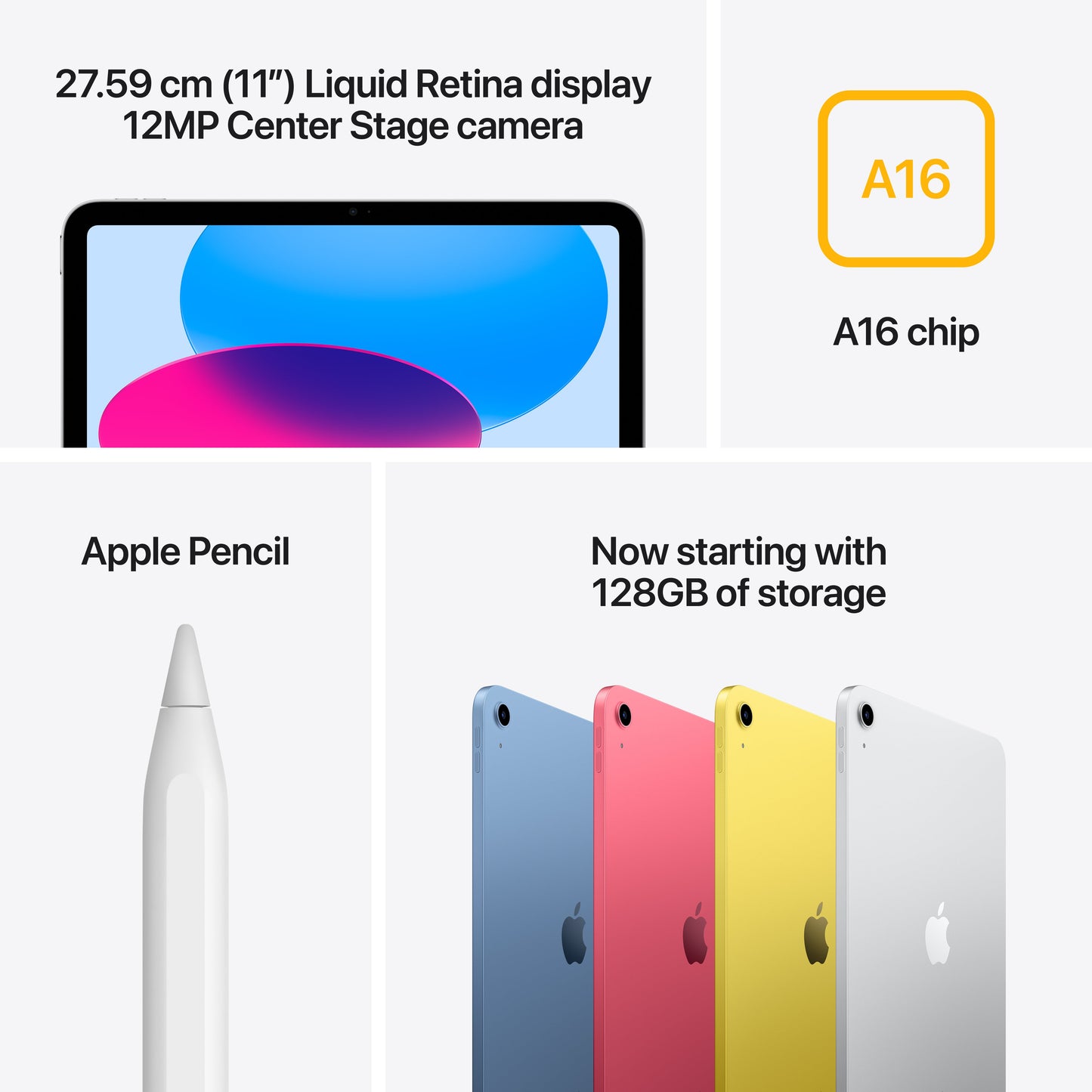 iPad Wi-Fi 512GB - Silver (A16)