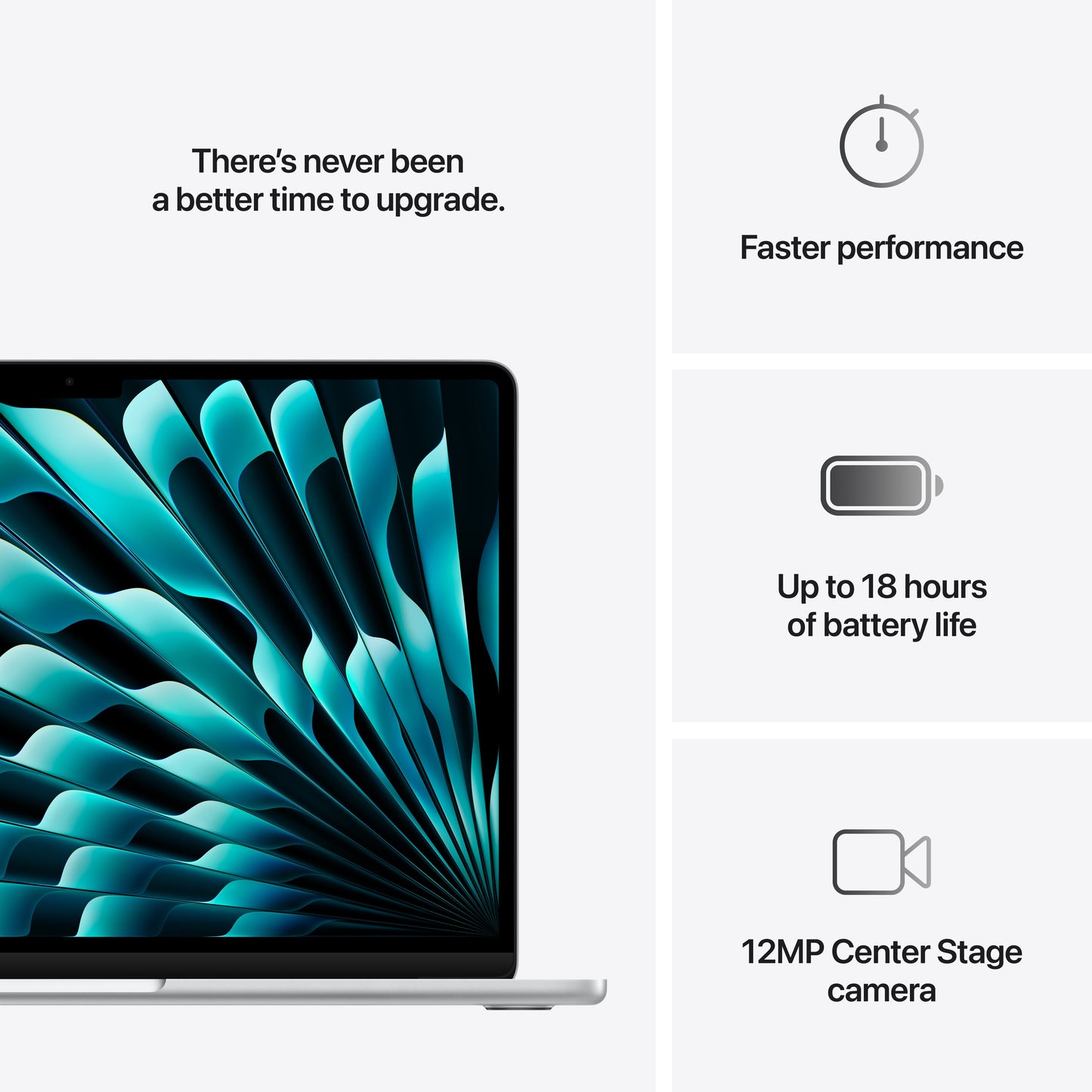 13-inch MacBook Air: Apple M4 chip with 10-core CPU and 8-core GPU, 256GB SSD - Silver