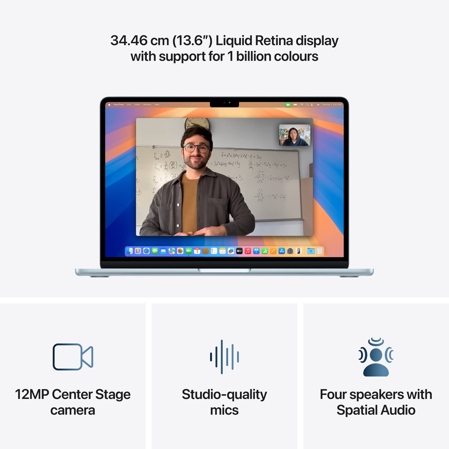 13-inch MacBook Air: Apple M4 chip with 10-core CPU and 10-core GPU, 512GB SSD - Sky Blue