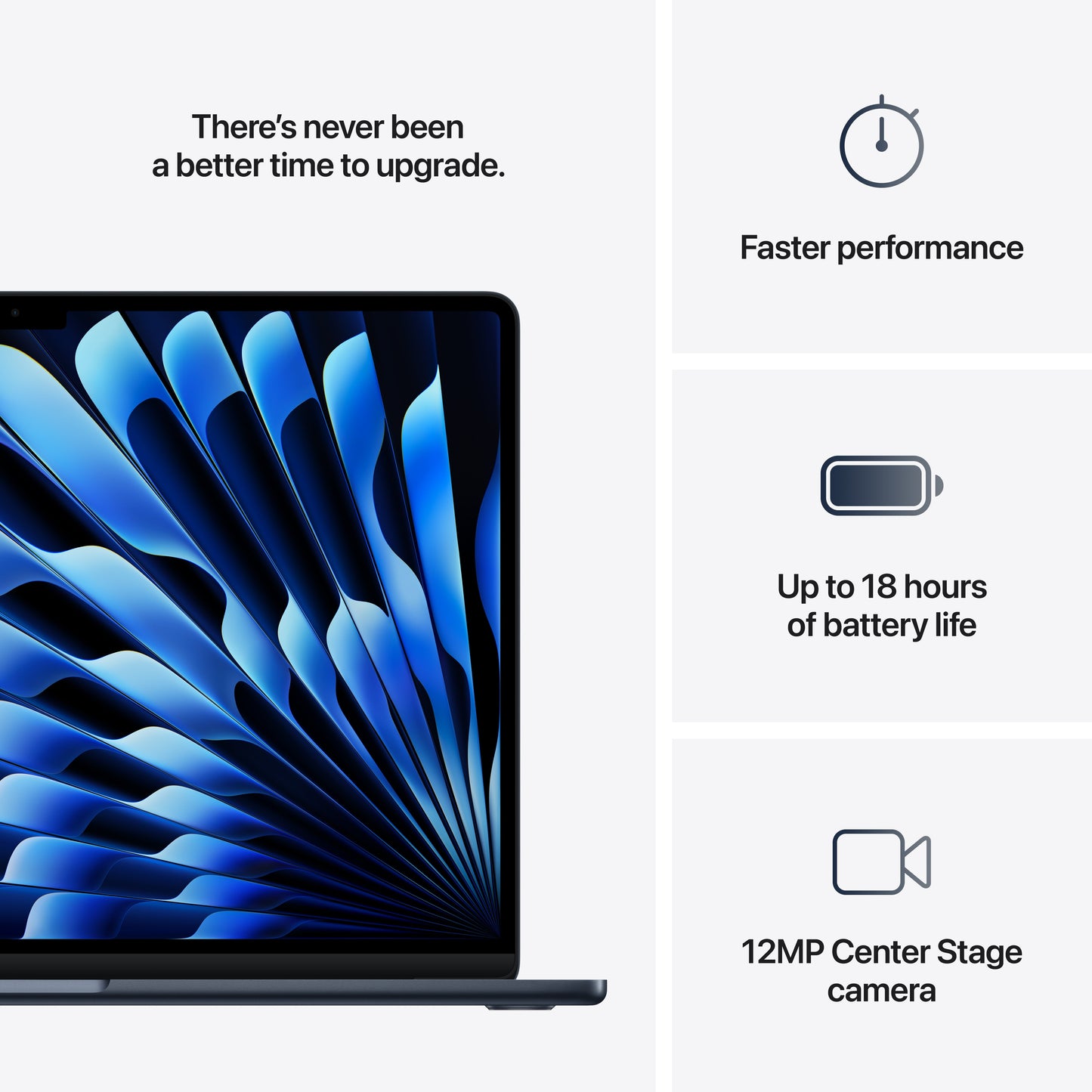 15-inch MacBook Air: Apple M4 chip with 10-core CPU and 10-core GPU, 512GB SSD - Midnight