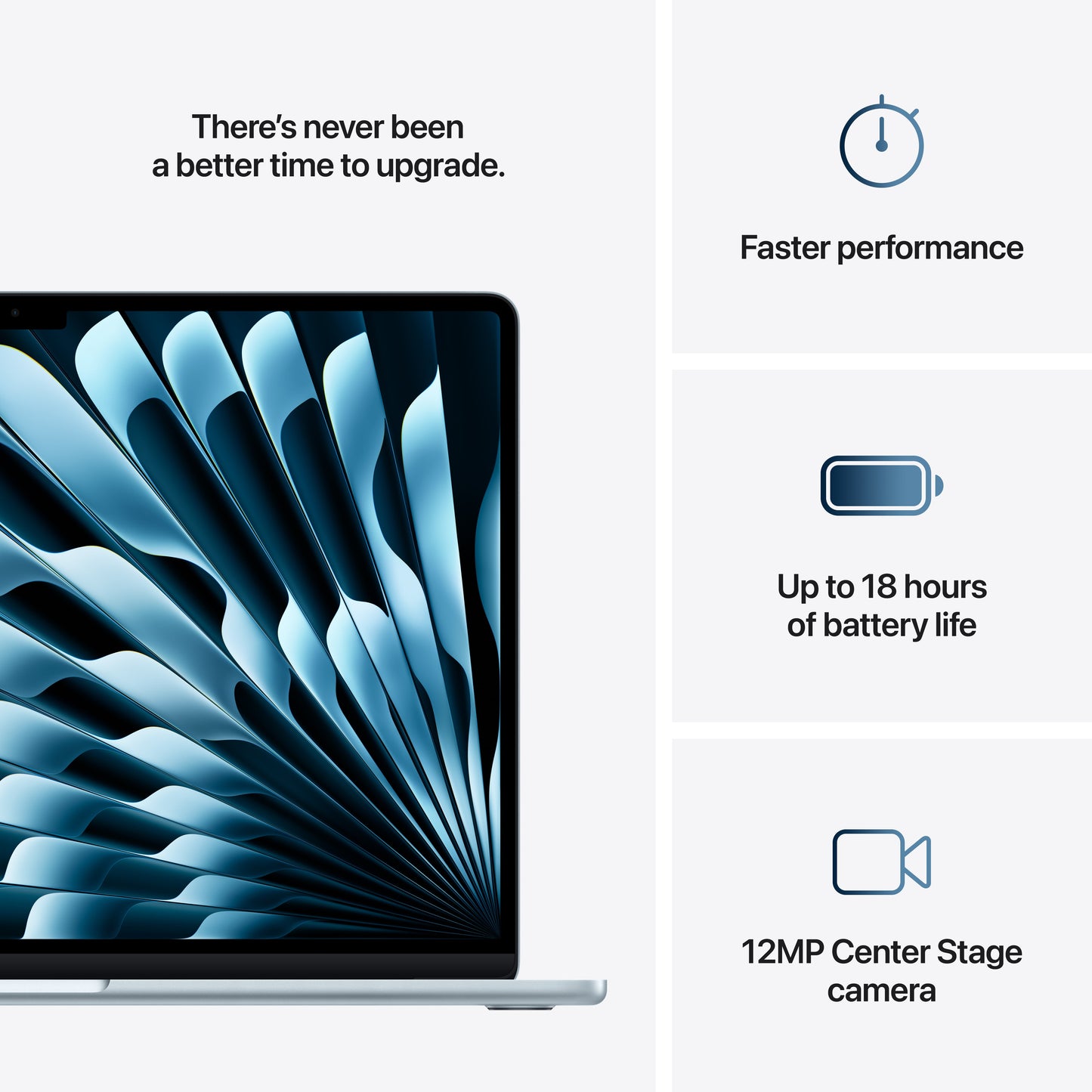 15-inch MacBook Air: Apple M4 chip with 10-core CPU and 10-core GPU, 512GB SSD - Sky Blue