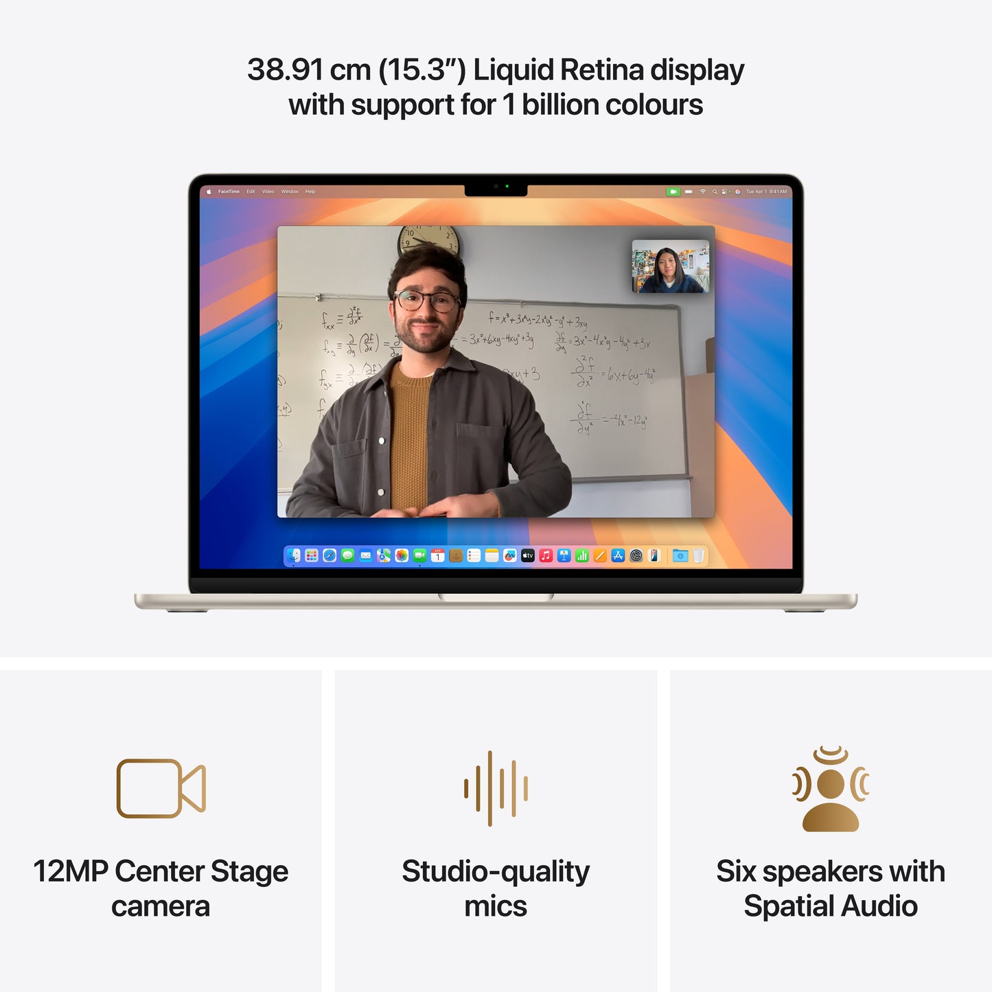 15-inch MacBook Air: Apple M4 chip with 10-core CPU and 10-core GPU, 256GB SSD - Starlight