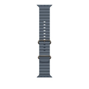 49mm Anchor Blue Ocean Band - Natural Titanium Finish