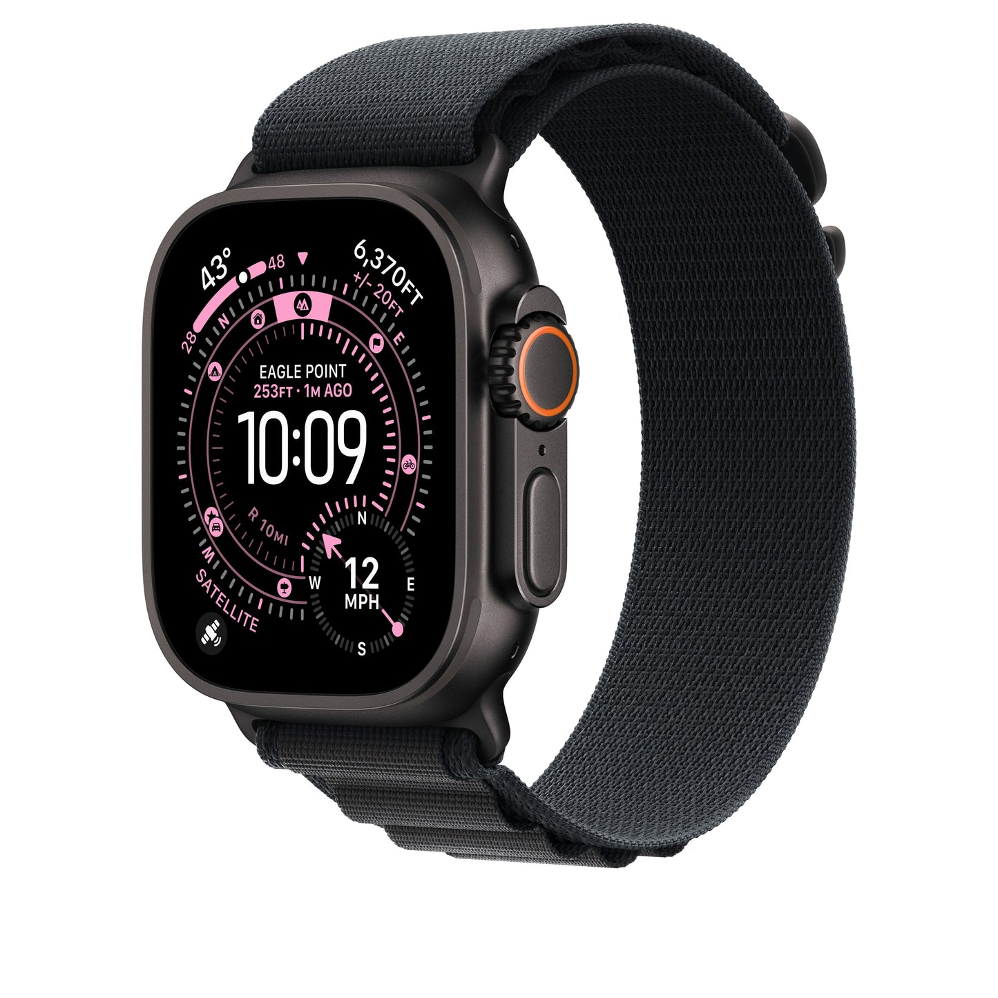 49mm Black Alpine Loop - Large - Black Titanium Finish