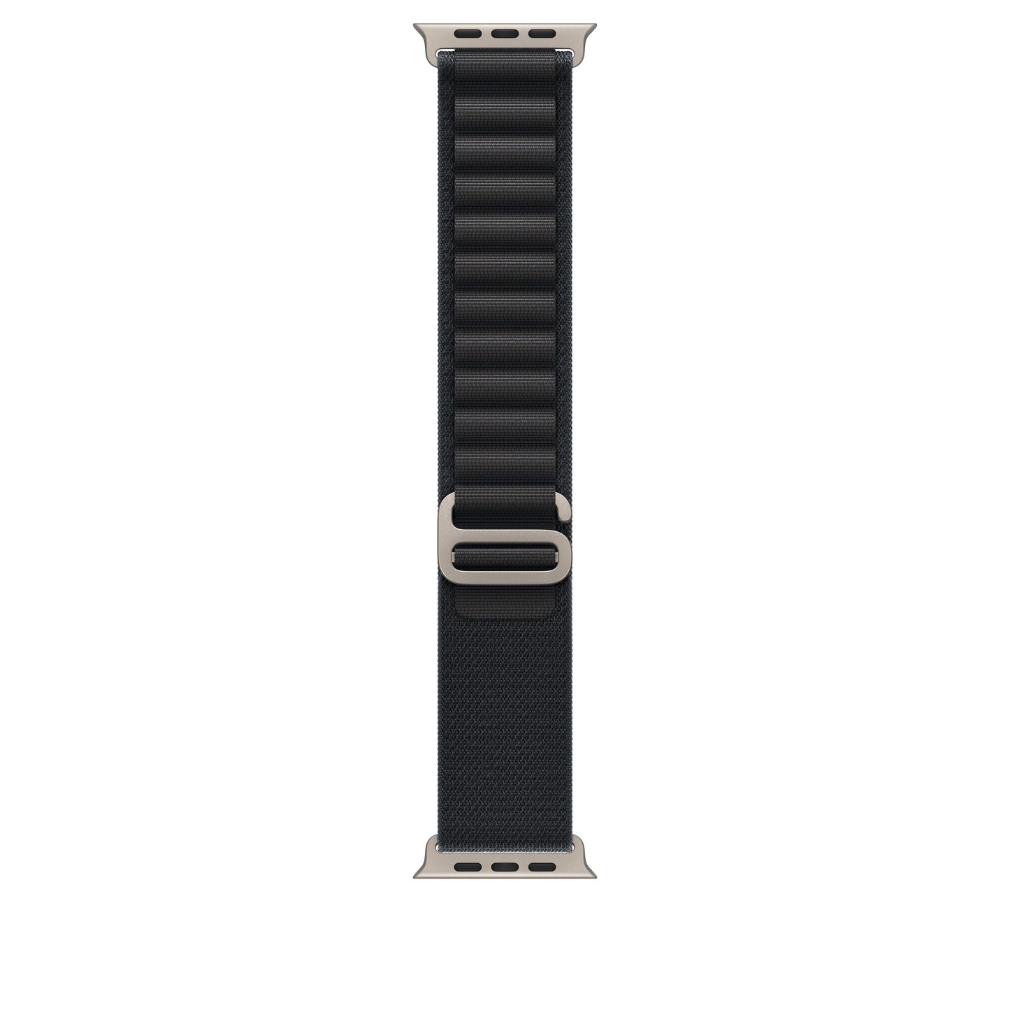 49mm Black Alpine Loop - Medium - Natural Titanium Finish