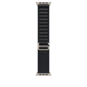 49mm Black Alpine Loop - Medium - Natural Titanium Finish
