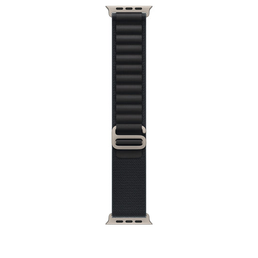 49mm Black Alpine Loop - Medium - Natural Titanium Finish