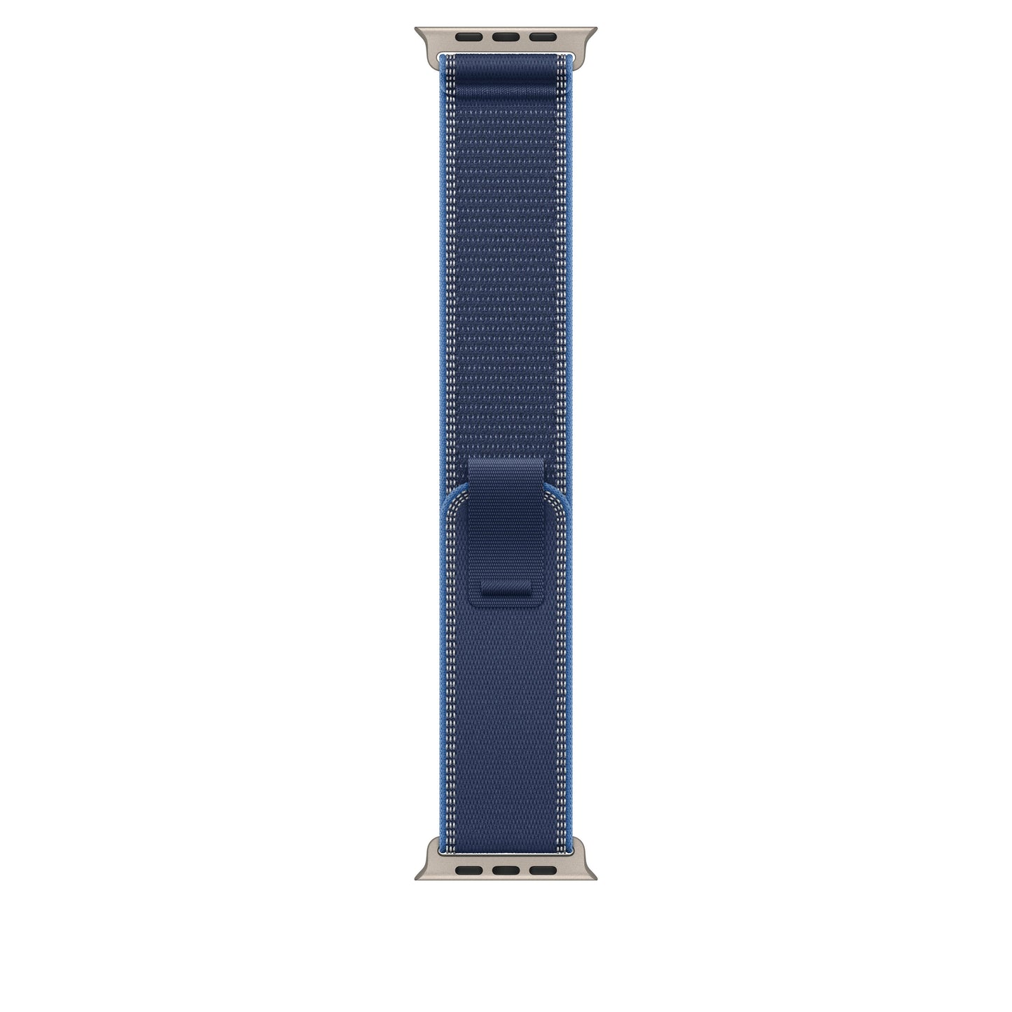 49mm Blue/Bright Blue Trail Loop – S/M - Natural Titanium Finish