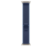 49mm Blue/Bright Blue Trail Loop – S/M - Natural Titanium Finish