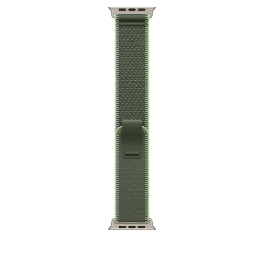 49mm Green/Neon Trail Loop – S/M - Natural Titanium Finish