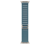 49mm Light Blue Alpine Loop - Medium - Natural Titanium Finish