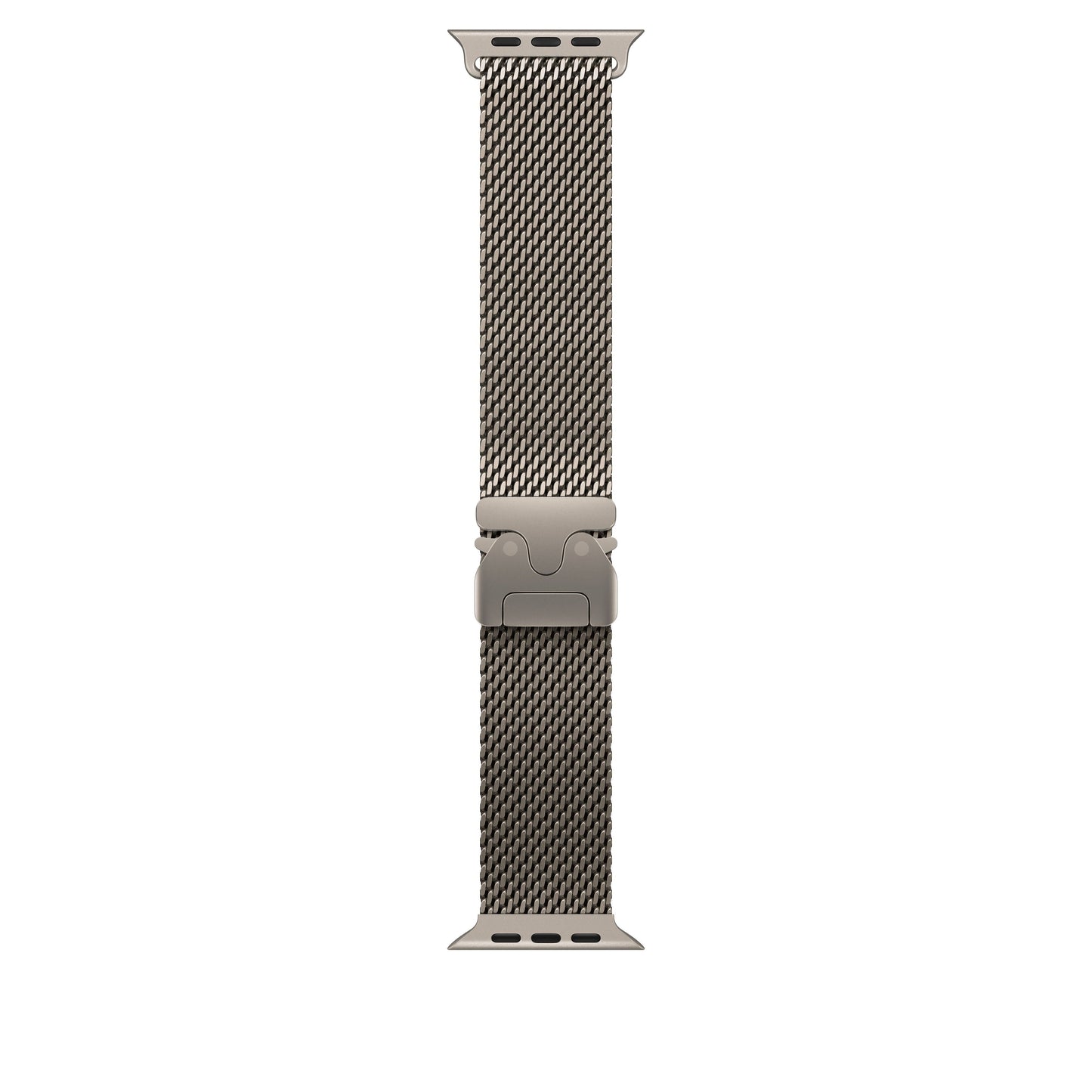 49mm Natural Titanium Milanese Loop - Medium