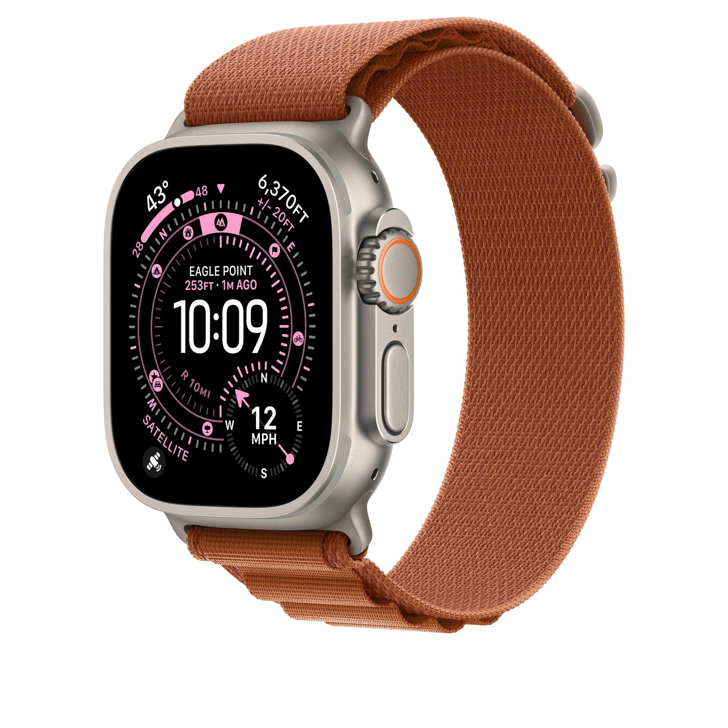 49mm Terracotta Alpine Loop - Small - Natural Titanium Finish