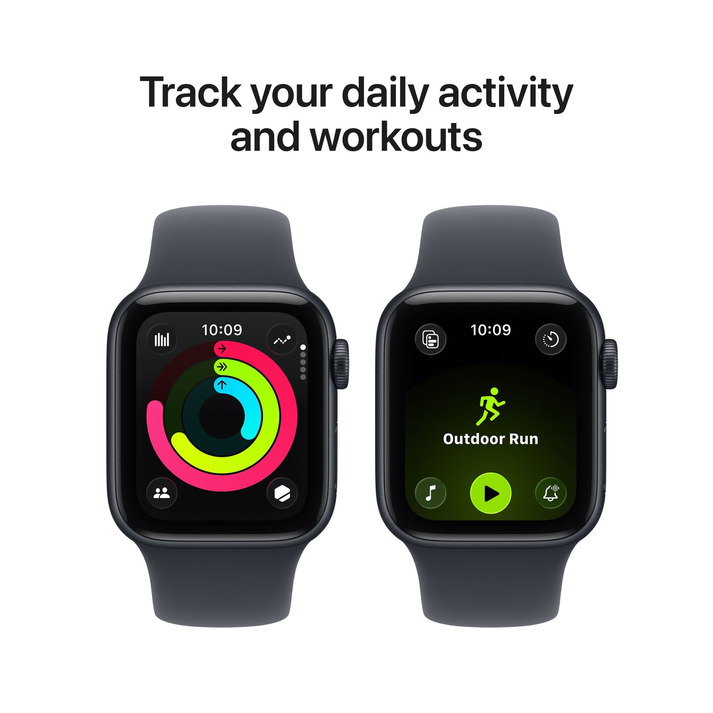 Apple Watch SE 3 GPS 40mm Midnight Aluminium Case with Midnight Sport Band - M/L