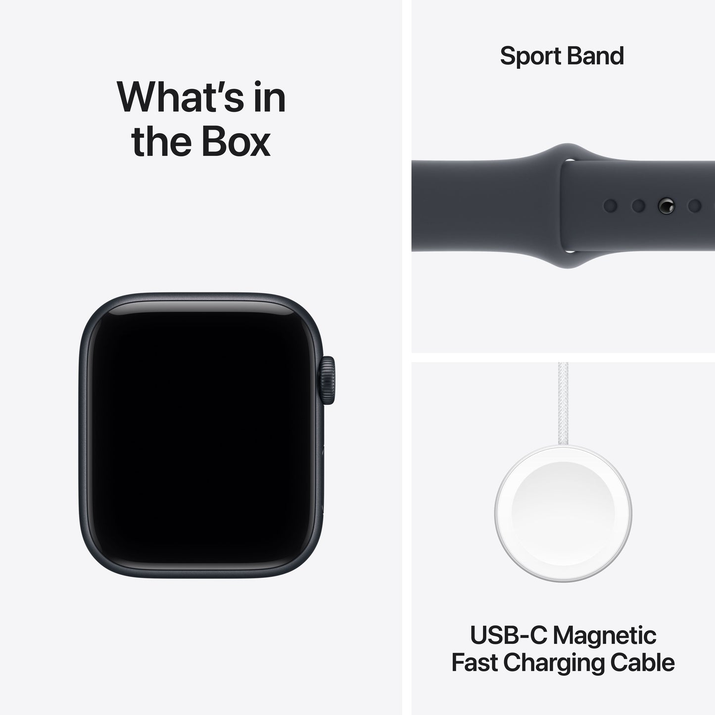 Apple Watch SE 3 GPS + Cellular 44mm Midnight Aluminium Case with Midnight Sport Band - M/L