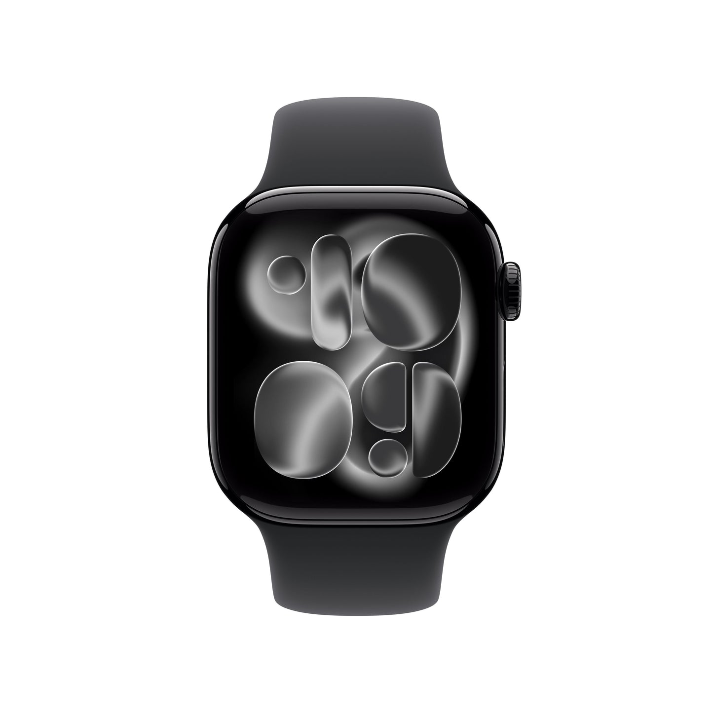 Apple Watch Series 11 GPS 42mm Jet Black Aluminium Case with Black Sport Band - S/M
