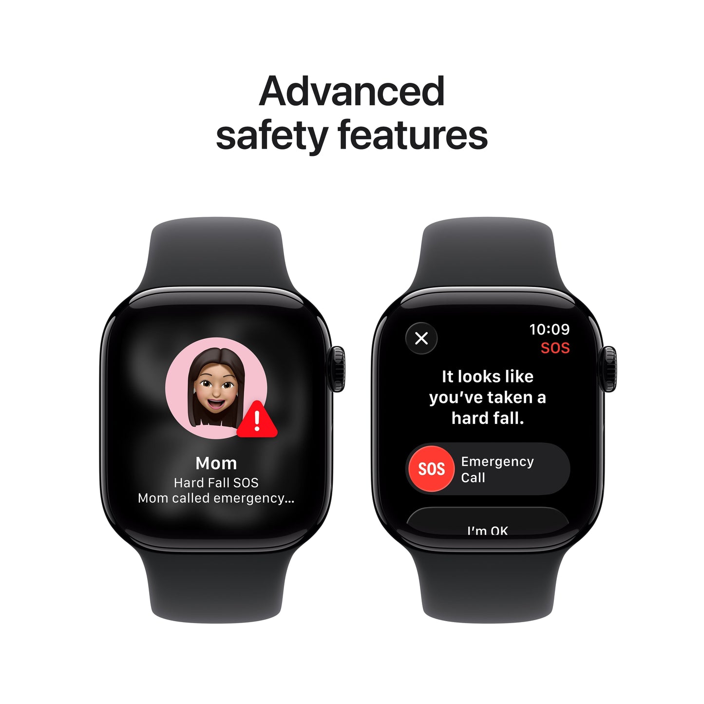 Apple Watch Series 11 GPS 42mm Jet Black Aluminium Case with Black Sport Band - S/M
