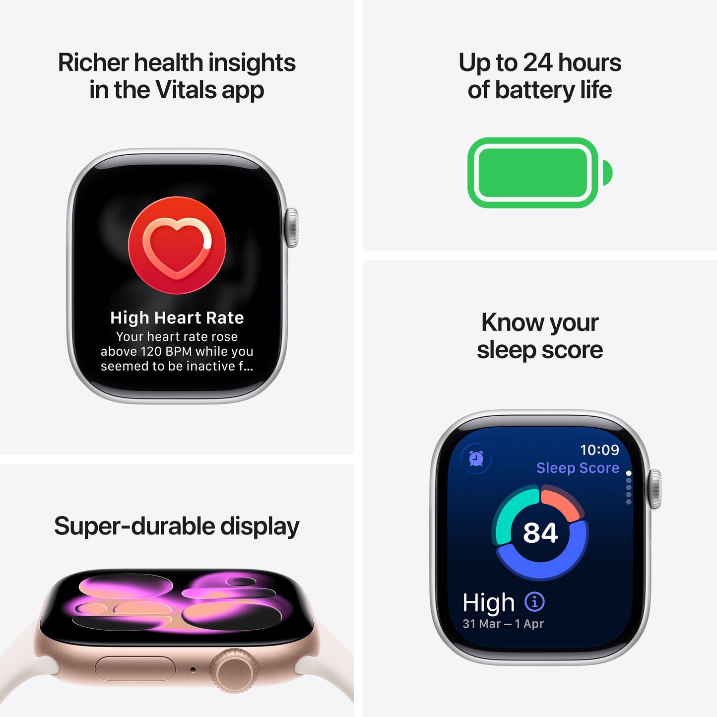 Apple Watch Series 11 GPS 42mm Rose Gold Aluminium Case with Light Blush Sport Band - M/L