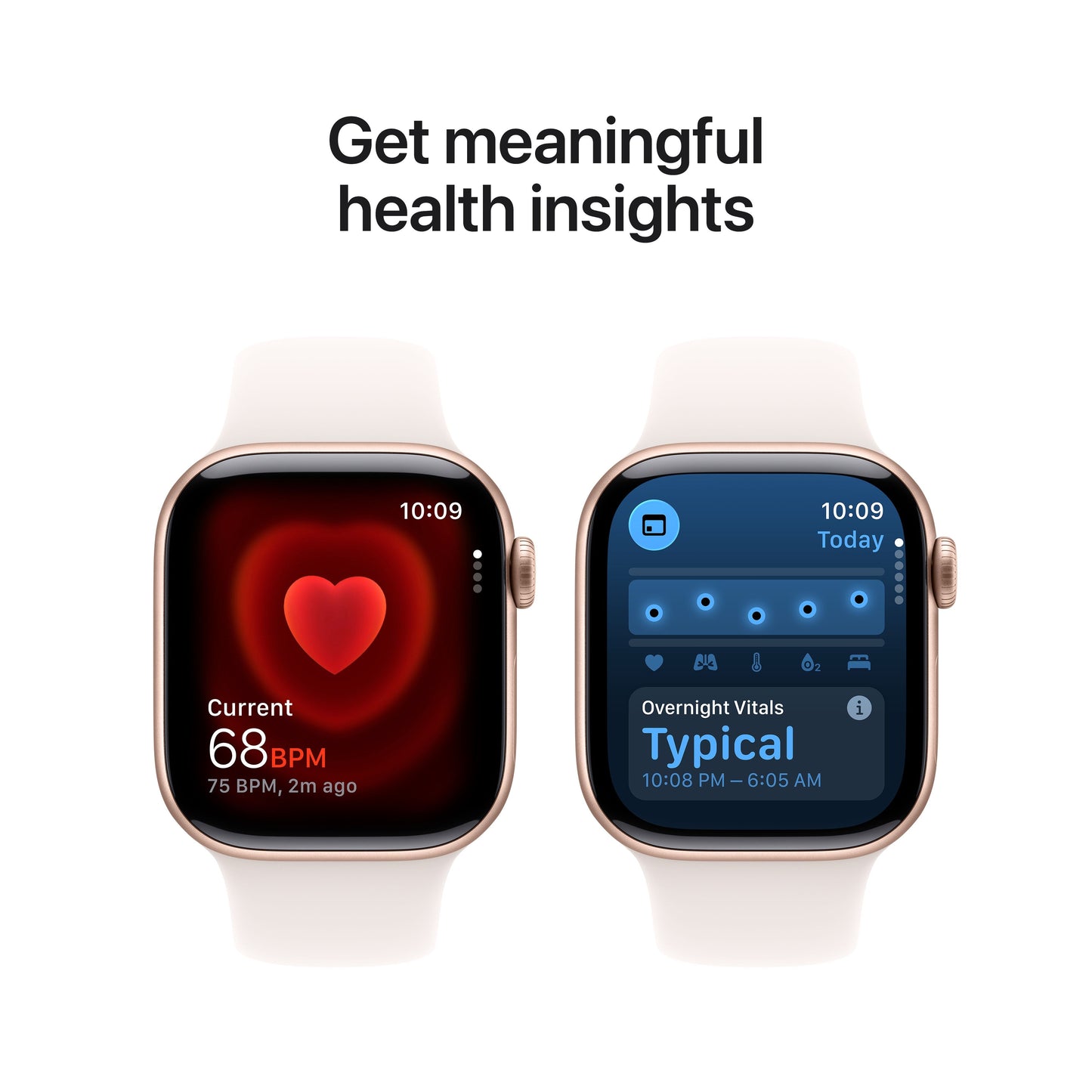 Apple Watch Series 11 GPS 42mm Rose Gold Aluminium Case with Light Blush Sport Band - M/L