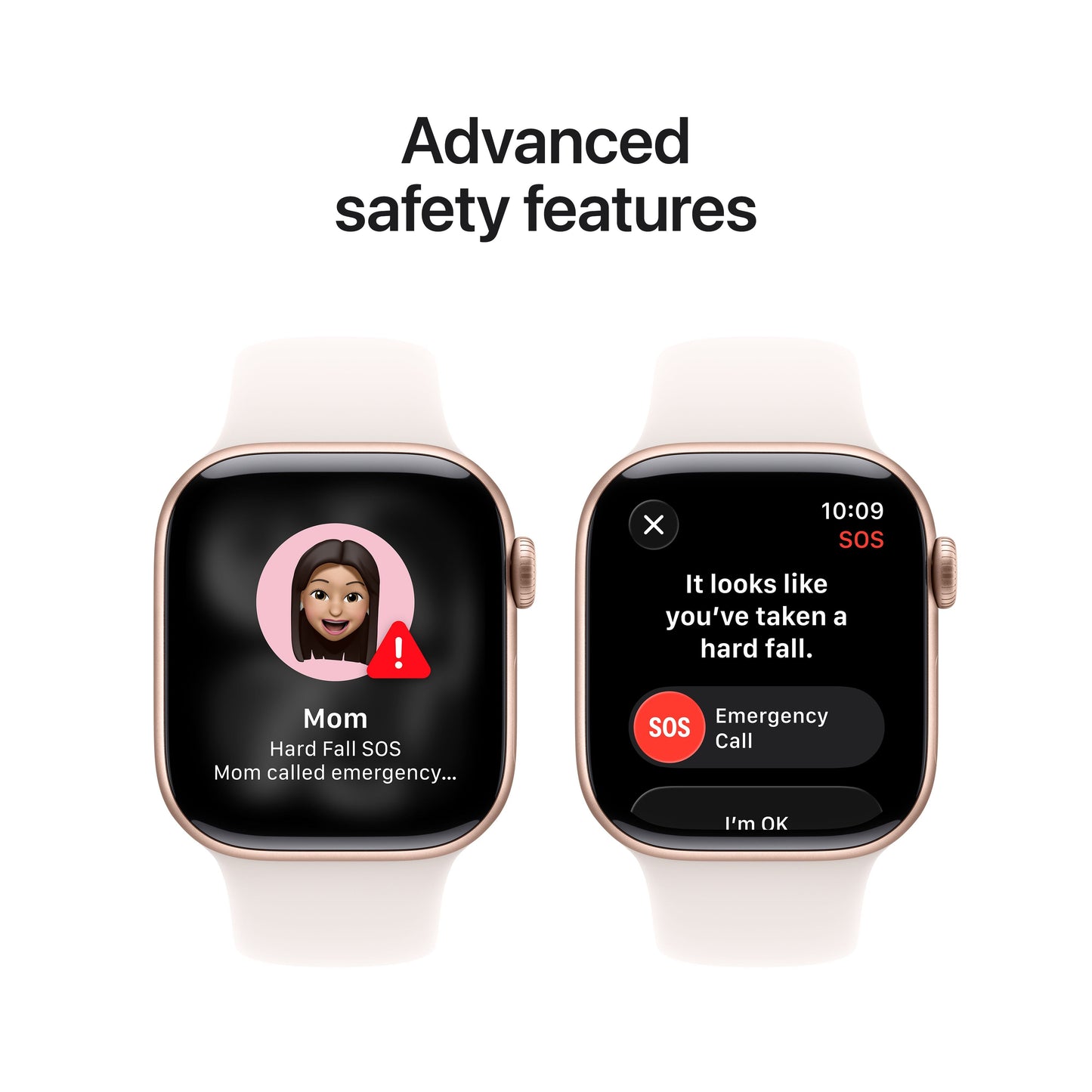 Apple Watch Series 11 GPS 42mm Rose Gold Aluminium Case with Light Blush Sport Band - M/L