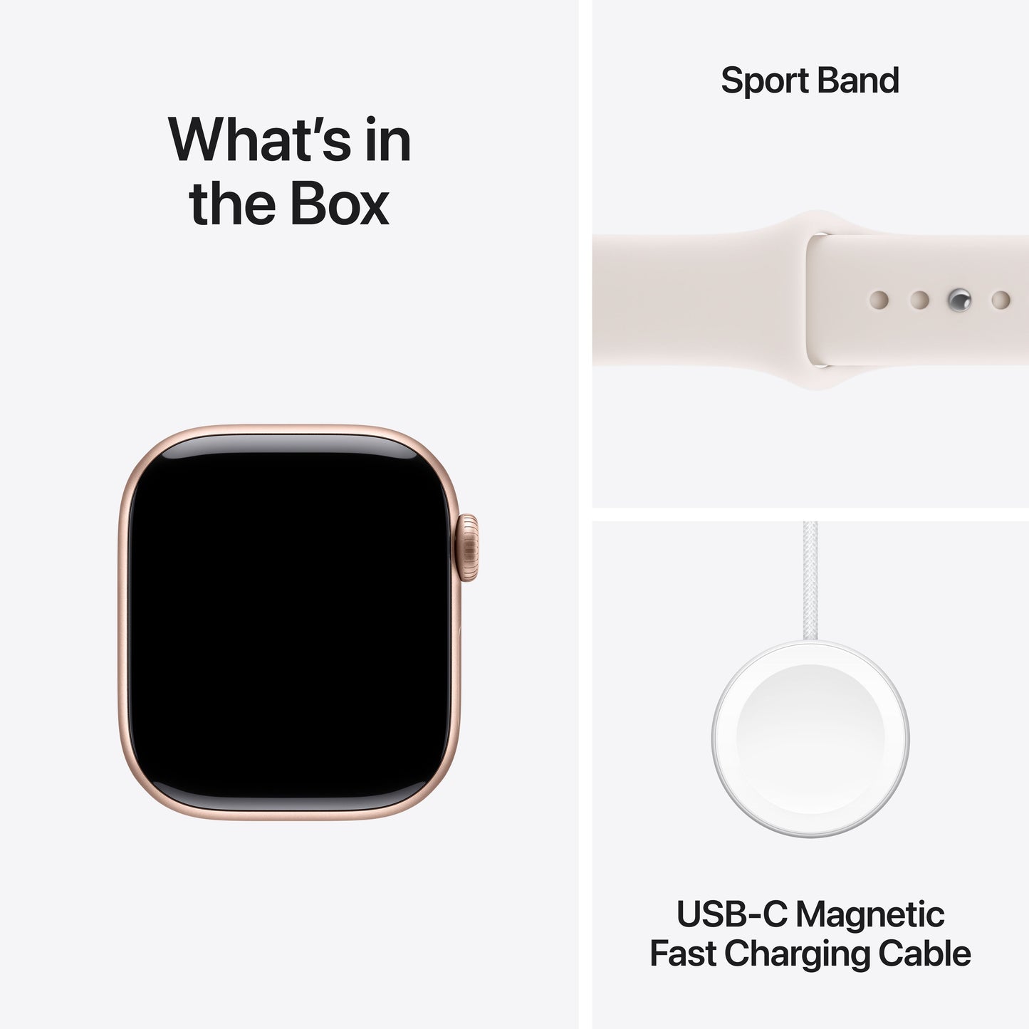 Apple Watch Series 11 GPS 42mm Rose Gold Aluminium Case with Light Blush Sport Band - M/L