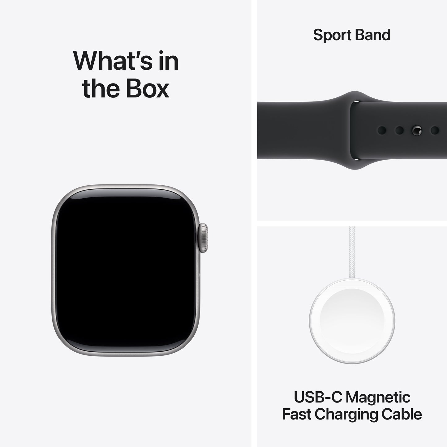 Apple Watch Series 11 GPS 42mm Space Grey Aluminium Case with Black Sport Band - M/L
