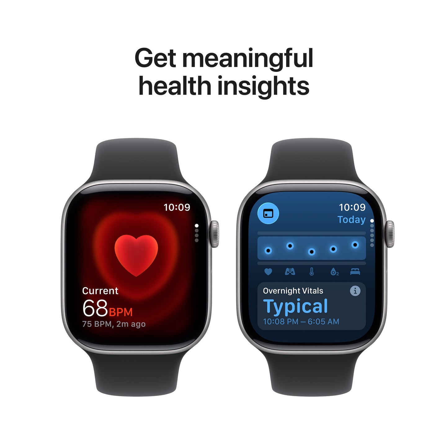 Apple Watch Series 11 GPS 46mm Space Grey Aluminium Case with Black Sport Band - S/M