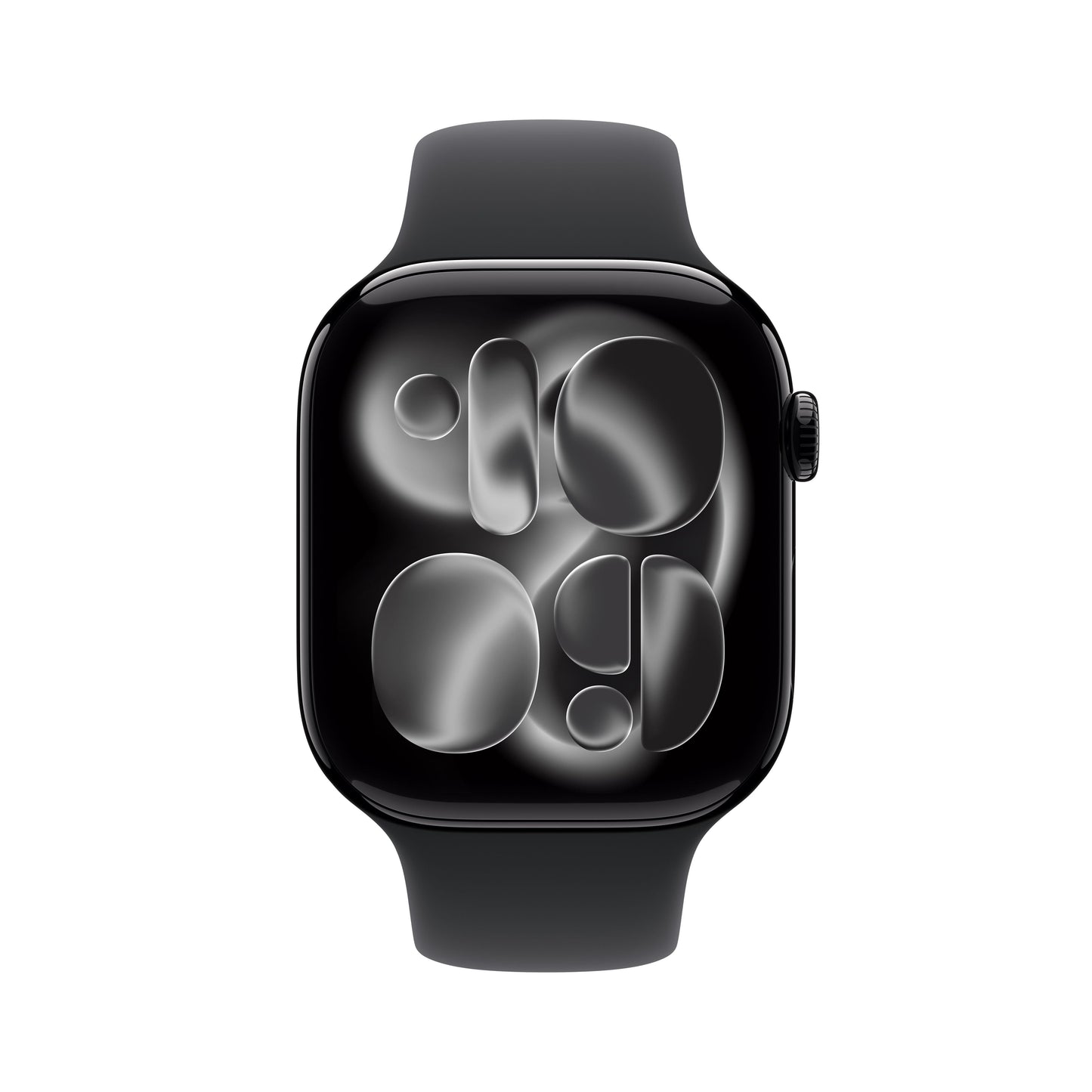 Apple Watch Series 11 GPS + Cellular 46mm Jet Black Aluminium Case with Black Sport Band - M/L