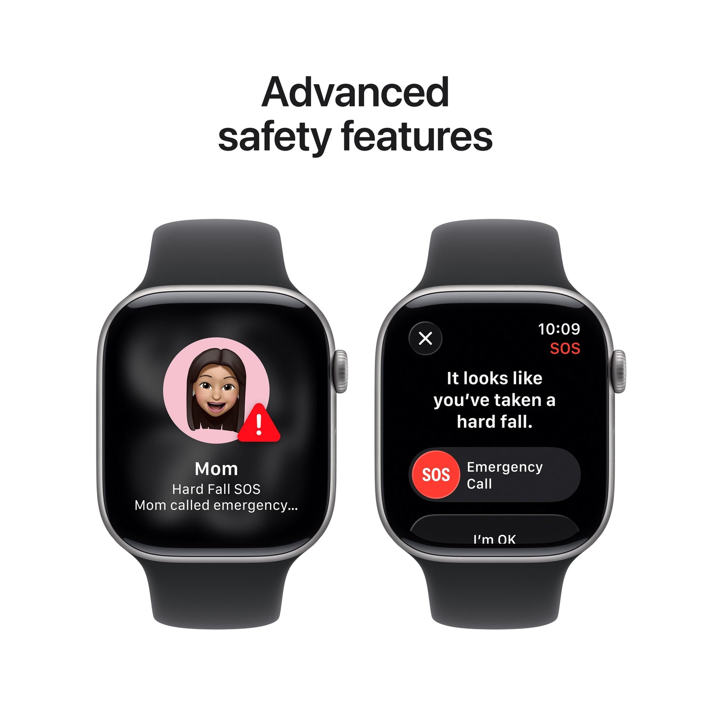 Apple Watch Series 11 GPS + Cellular 46mm Space Grey Aluminium Case with Black Sport Band - M/L