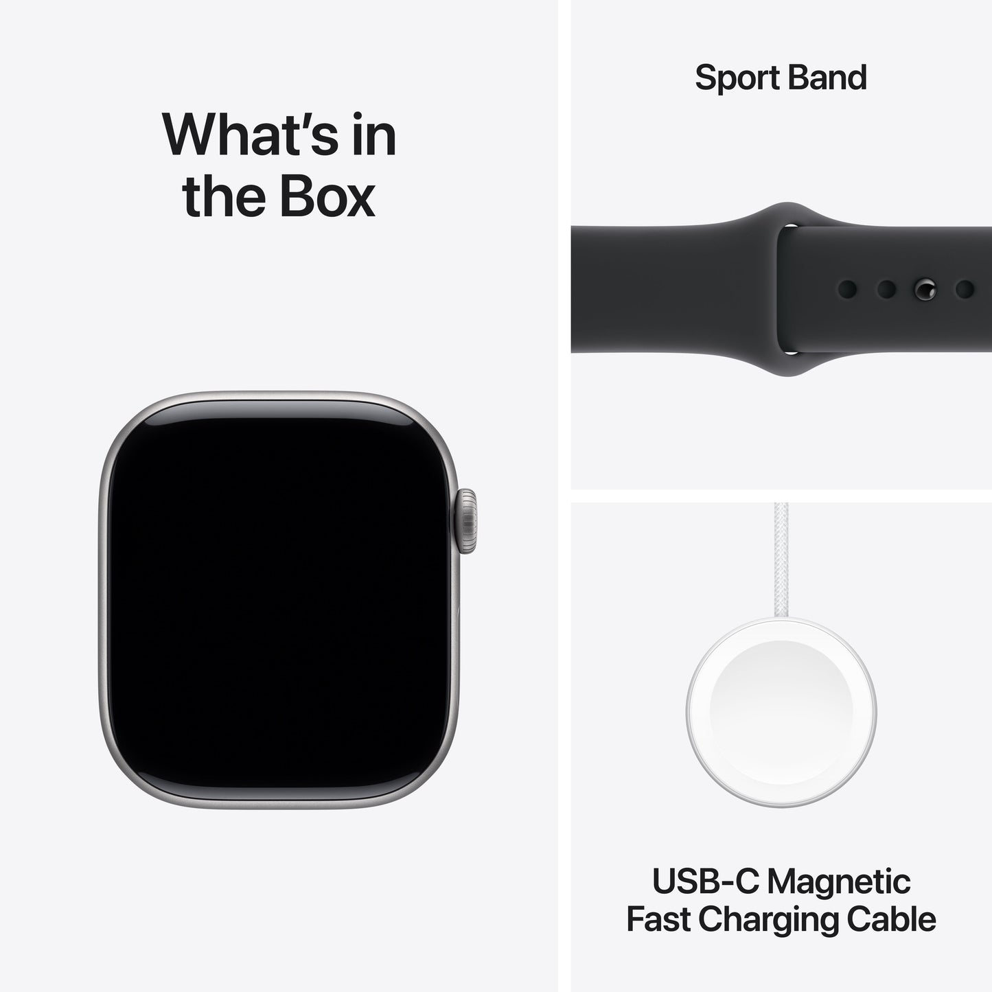 Apple Watch Series 11 GPS + Cellular 46mm Space Grey Aluminium Case with Black Sport Band - M/L