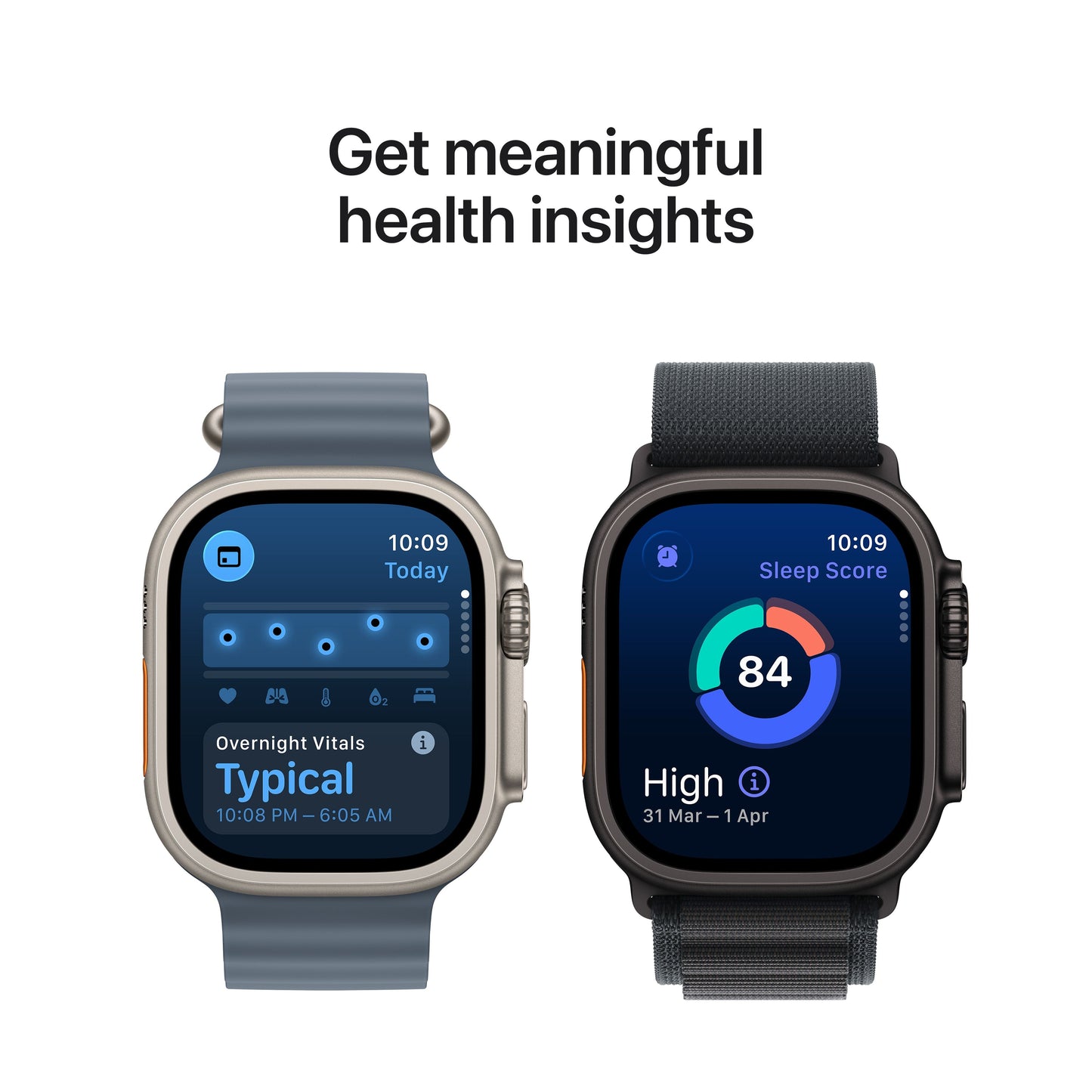 Apple Watch Ultra 3 GPS + Cellular 49mm Black Titanium Case with Black/Charcoal Trail Loop - S/M
