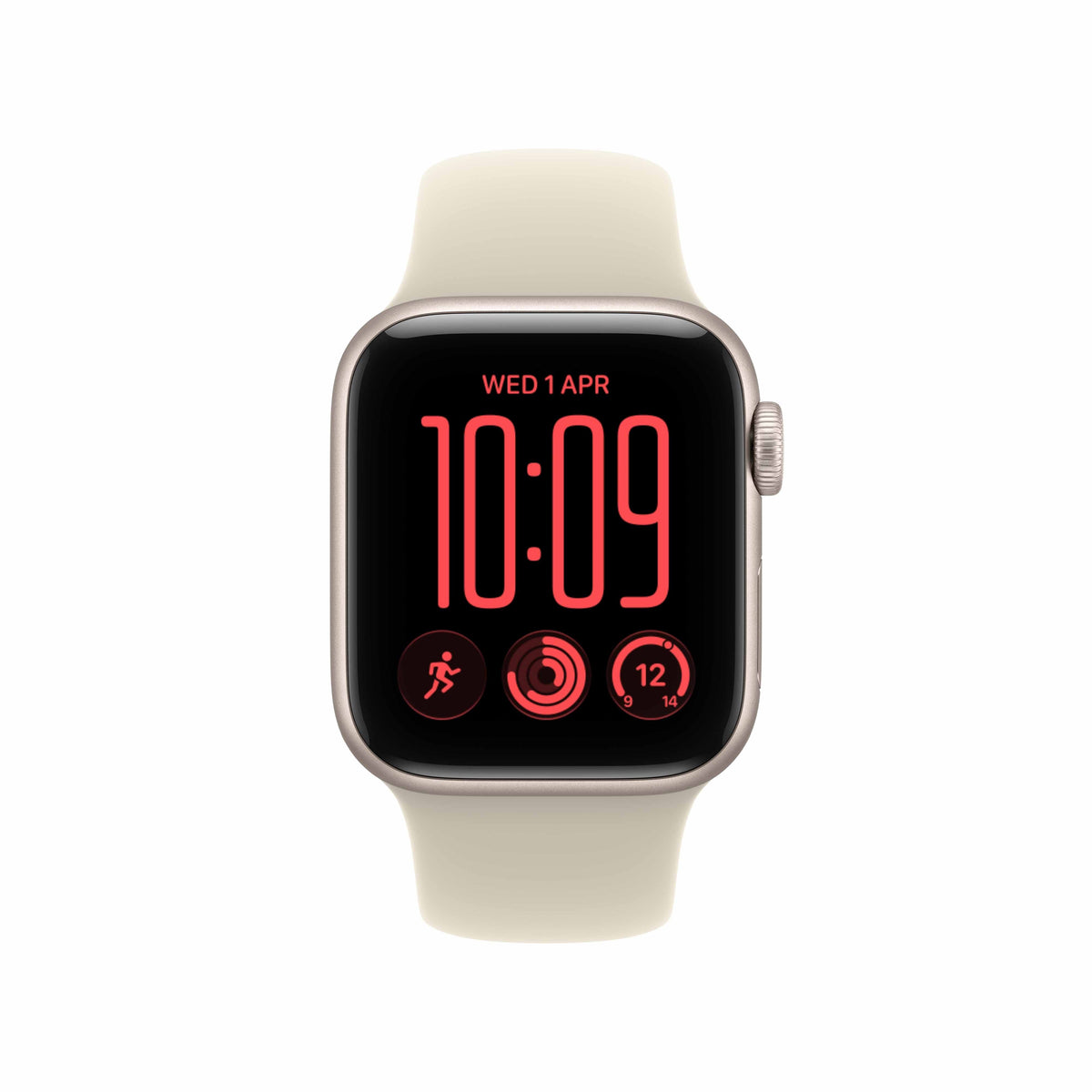 Apple Watch SE 3 GPS + Cellular 40mm Starlight Aluminium Case with Sand Sport Band - S/M
