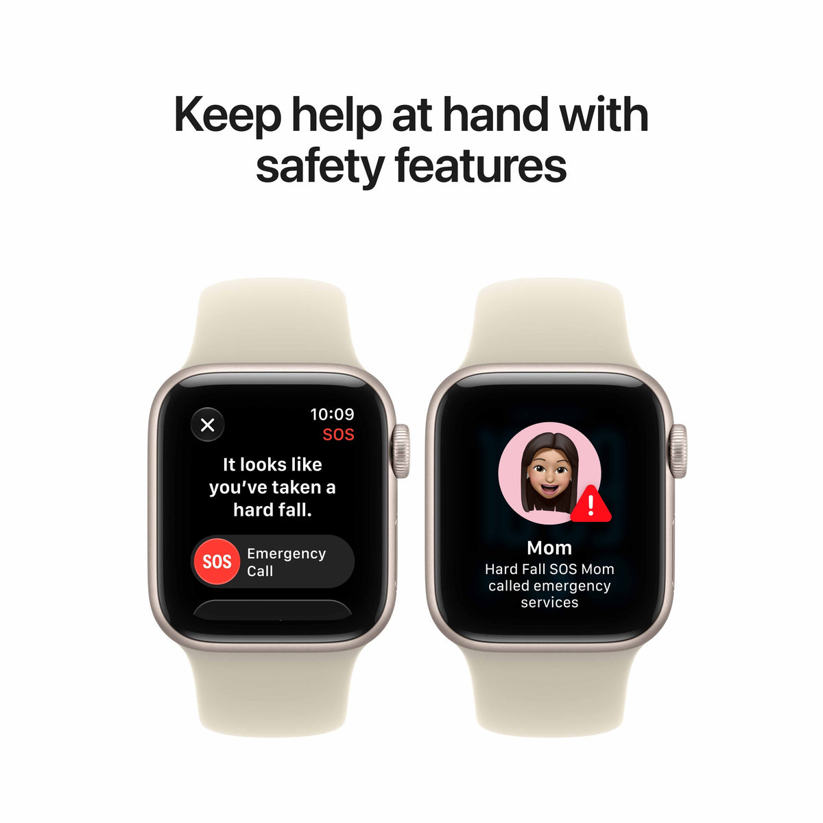 Apple Watch SE 3 GPS + Cellular 40mm Starlight Aluminium Case with Sand Sport Band - S/M